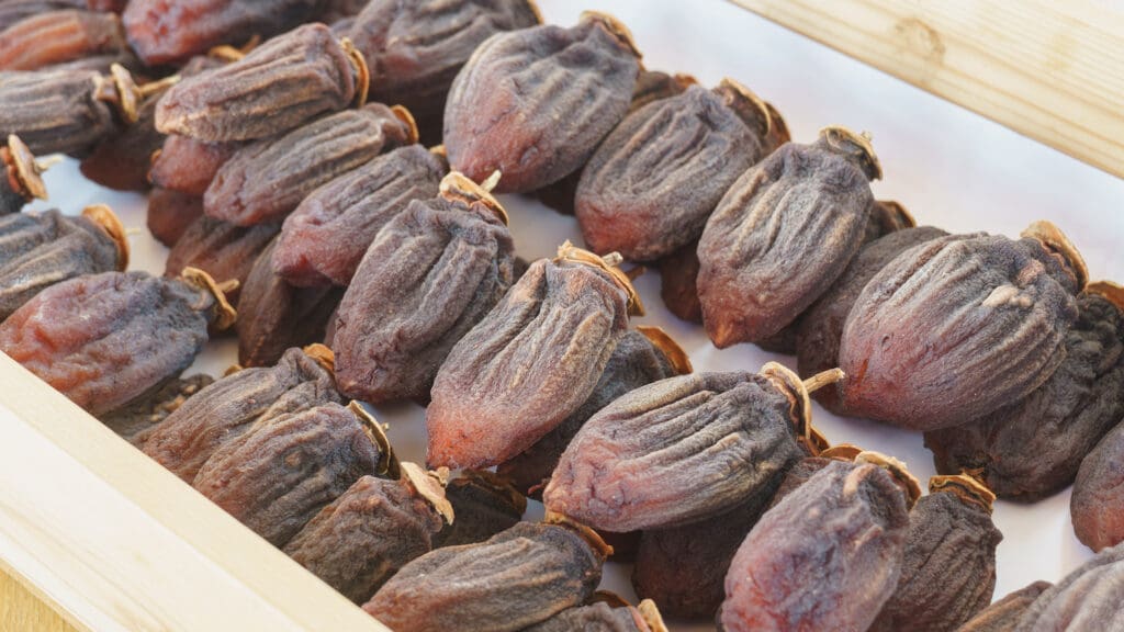 dried persimmon known as hoshigaki